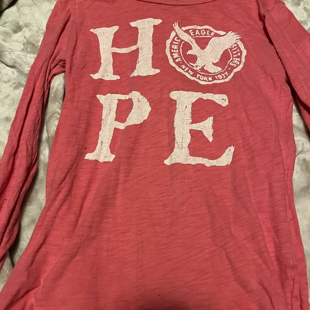 Light pink colored American Eagle shirt size XL